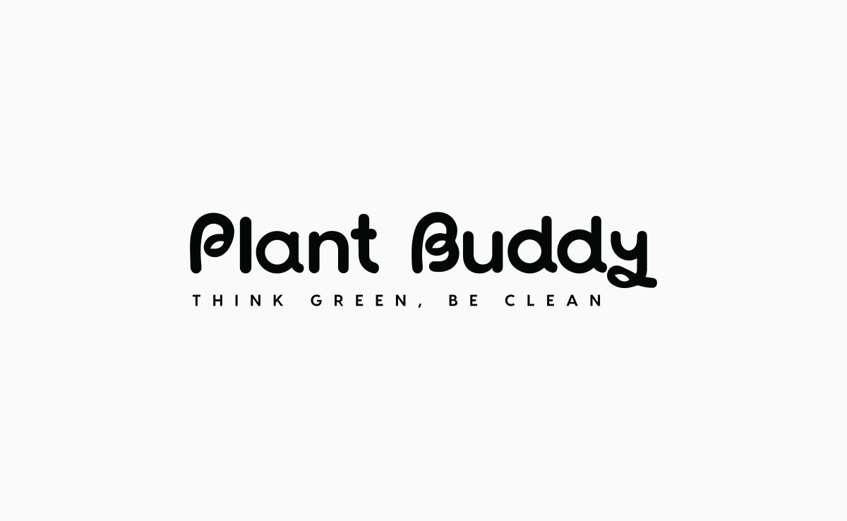 Plant Buddy black and white logo