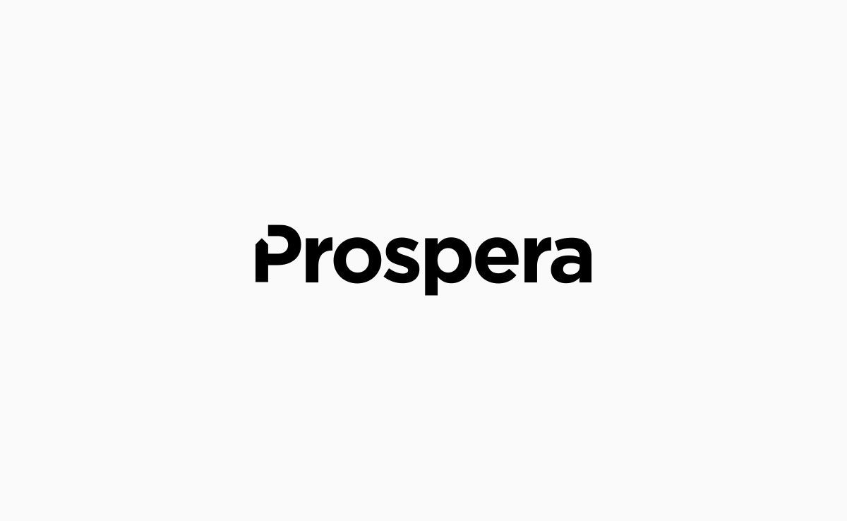 Prospera black and white logo